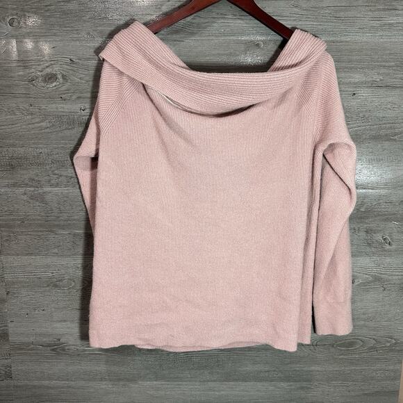 NWT Leith Pink ribbed off the shoulder sweater womens 2XL XXL Nordstrom - Picture 9 of 11